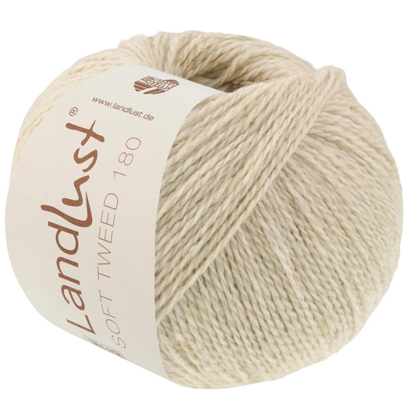 Lana Grossa Landlust Soft Tweed 180 136 Shelly limestone heathered