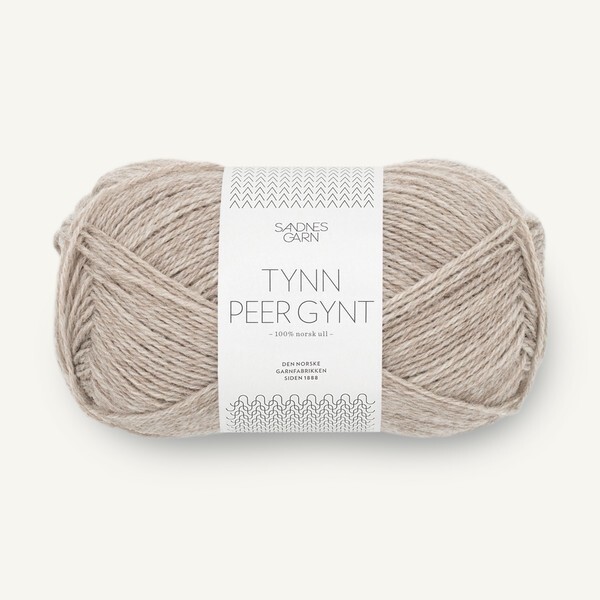 Sandnes Tynn Peer Gynt 2650 Grey Beige Melange