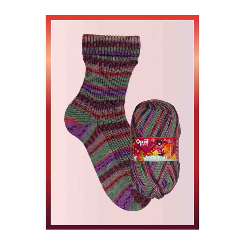 Opal Laubgeflüster 4-ply 50 Berry Breakfast