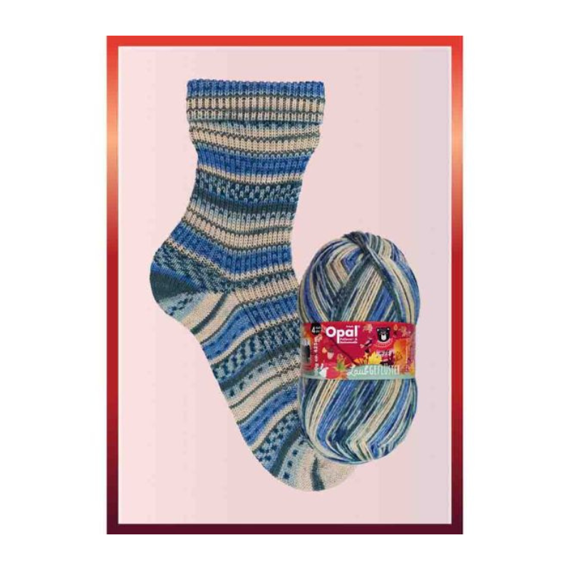 Opal Laubgeflüster 4-ply 51 Cave Rush