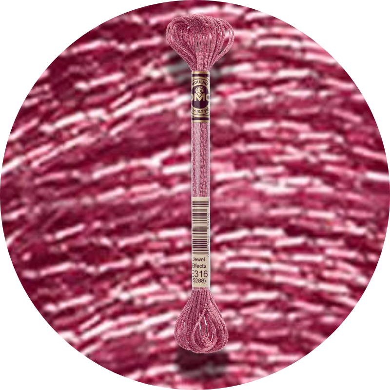 DMC Mouliné Light Effects E316 Metallic Heather