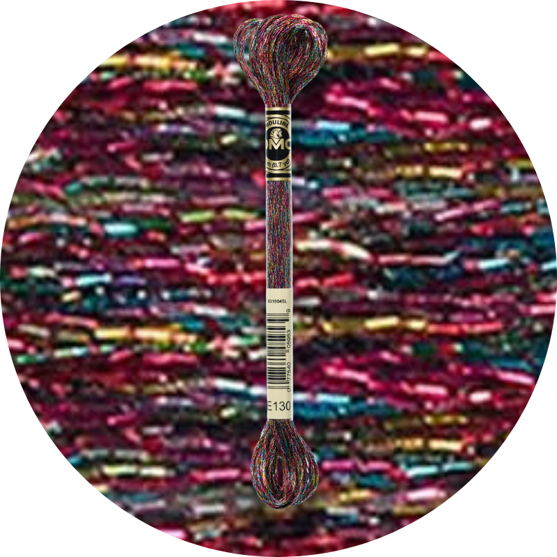 DMC Mouliné Light Effects E130 Metallic Winter Sparkle
