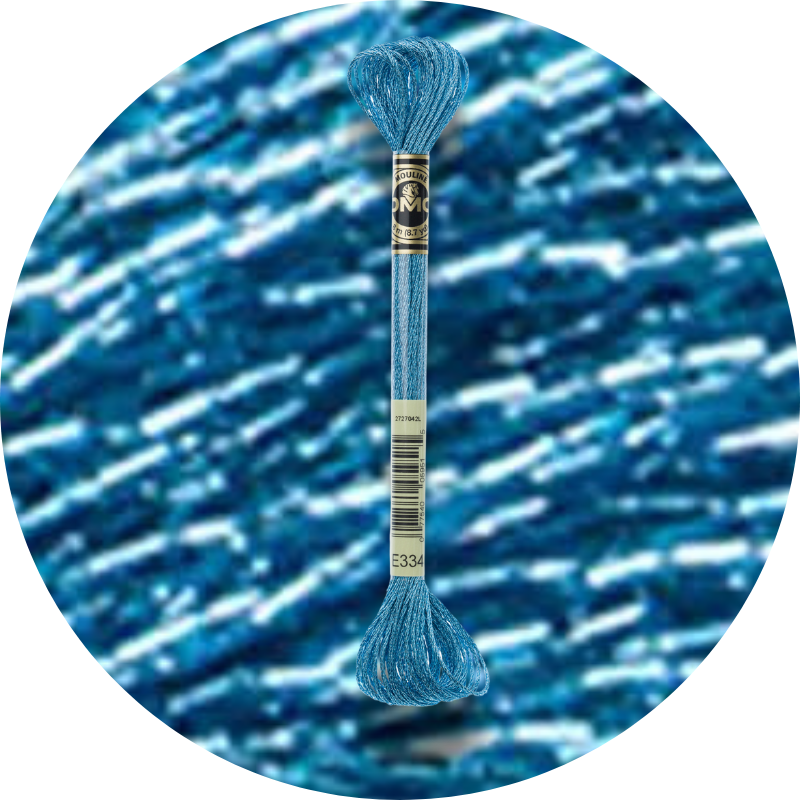 DMC Mouliné Light Effects E334 Light Indigo