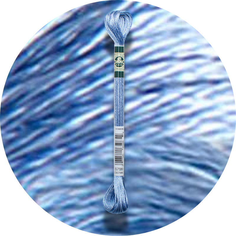 DMC Mouliné Satin Embroidery Thread S799