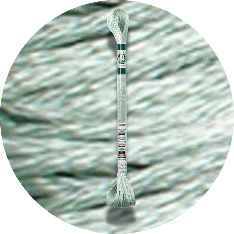 DMC Mouliné Satin Embroidery Thread S504