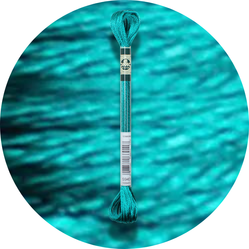 DMC Mouliné Satin Embroidery Thread S943