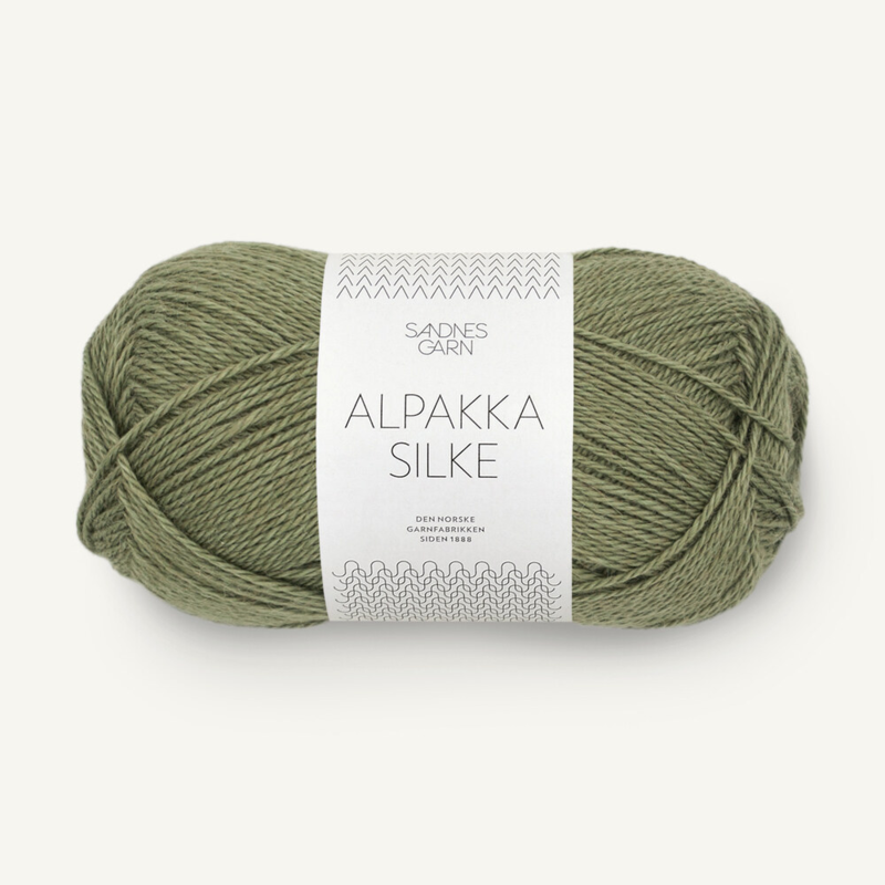Sandnes Alpakka Silke 9062 Olive Green