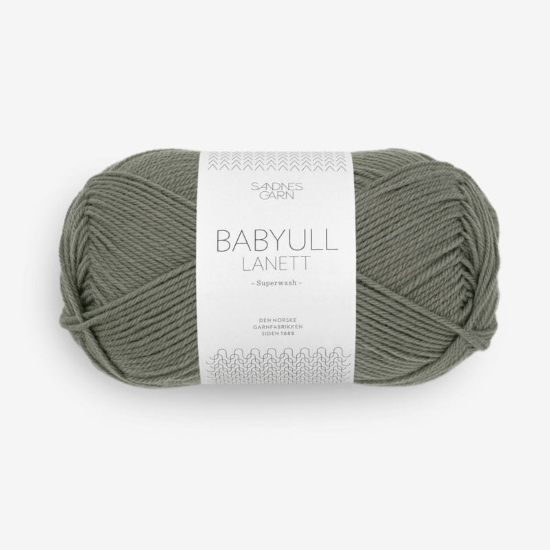 Sandnes Babyull Lanett 9071 Dusty Olive Green
