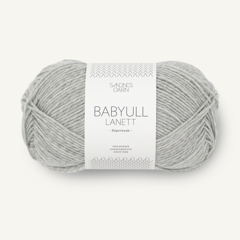 Sandnes Babyull Lanett 1022 Light Grey Melange