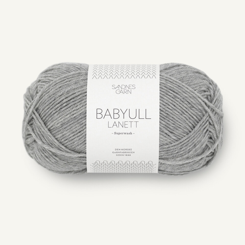 Sandnes Babyull Lanett 1032 Grey Melange