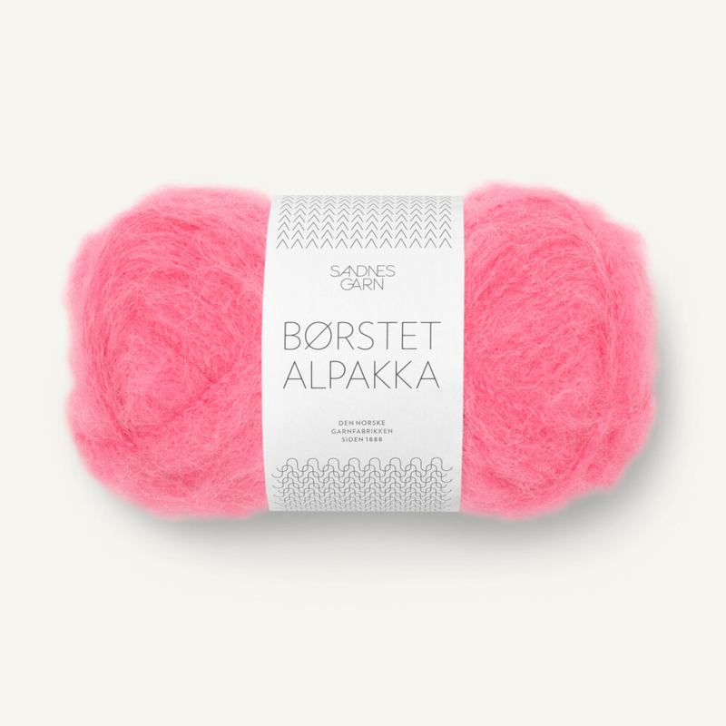 Sandnes Børstet Alpakka 4315 Bubblegum Pink