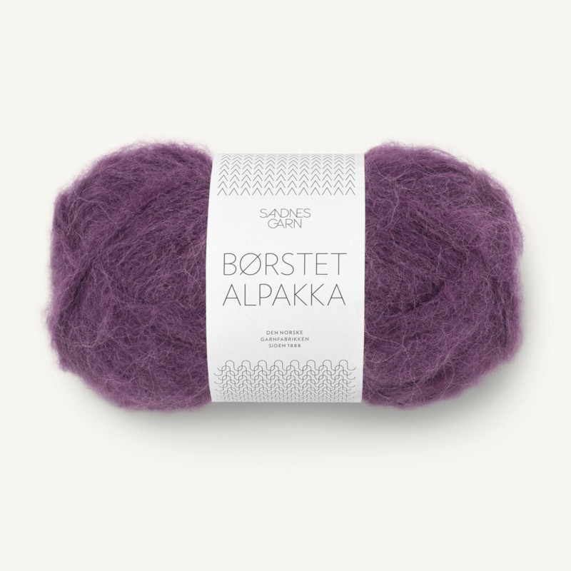 Sandnes Børstet Alpakka 4672 Blackberry Juice