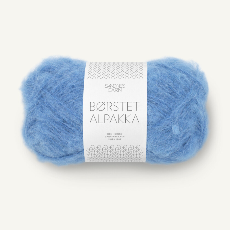 Sandnes Børstet Alpakka 6044 Regatta Blue