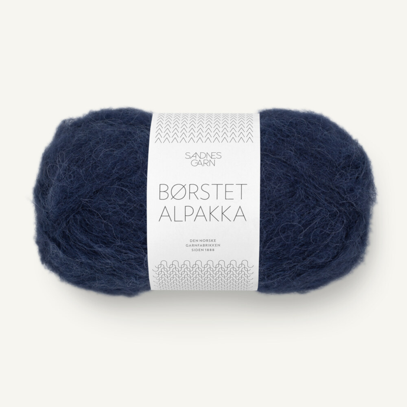 Sandnes Børstet Alpakka 5575 Navy Blue