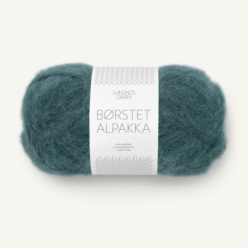Sandnes Børstet Alpakka 7281 Deep Petrol