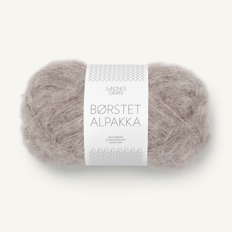 Sandnes Børstet Alpakka 2650 Beige Heather