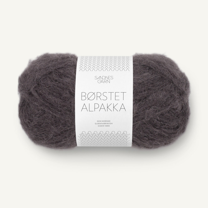 Sandnes Børstet Alpakka 3800 Bristol Black
