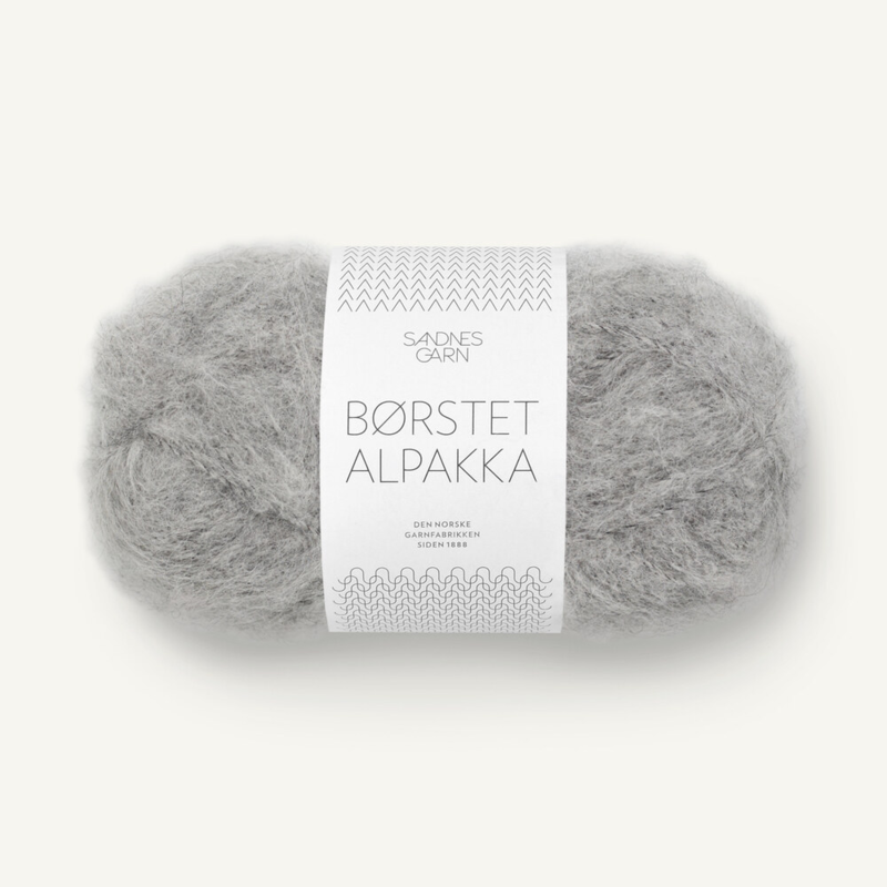 Sandnes Børstet Alpakka 1042 Grey Heather