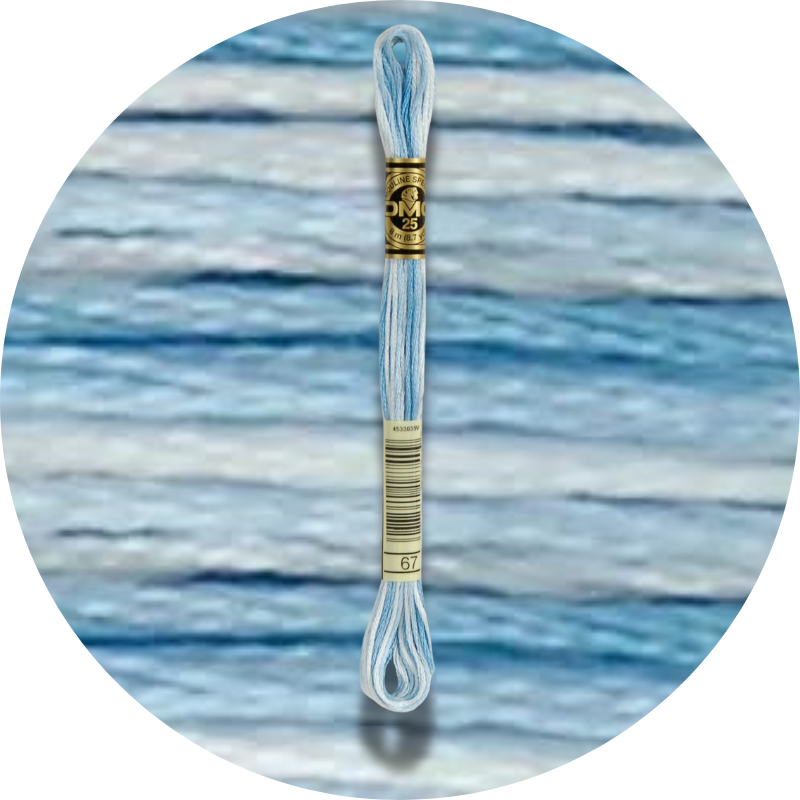 DMC Mouliné Spécial 25 Embroidery Thread, Colour Changing 0067