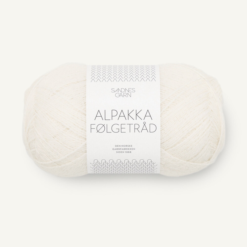 Sandnes Alpakka Følgetråd 1002 White
