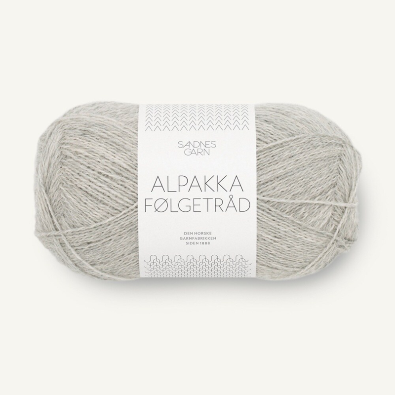 Sandnes Alpakka Følgetråd 1032 Light Grey Melange