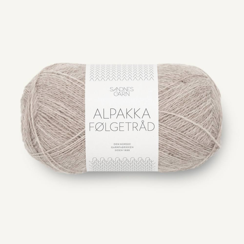 Sandnes Alpakka Følgetråd 2650 Grey Beige Melange