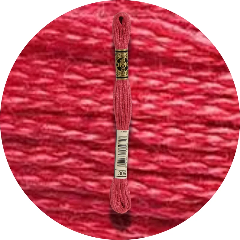 DMC Mouliné Spécial 25, Red/Yellow/Orange Shades 0309