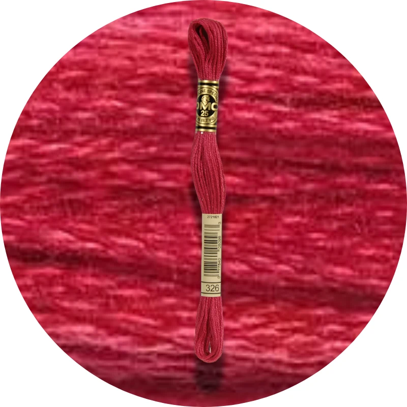 DMC Mouliné Spécial 25, Red/Yellow/Orange Shades 0326