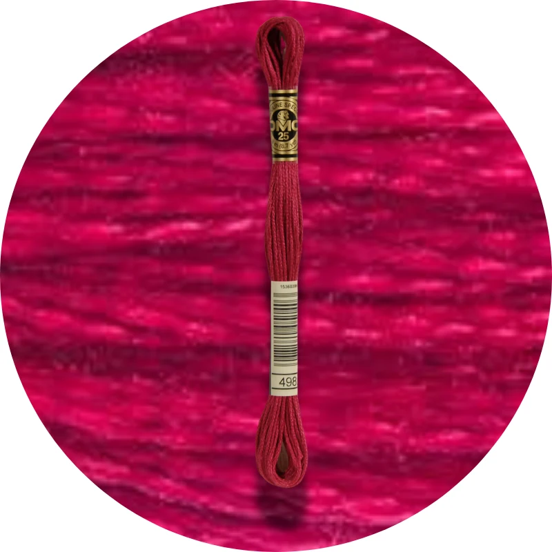 DMC Mouliné Spécial 25, Red/Yellow/Orange Shades 0498