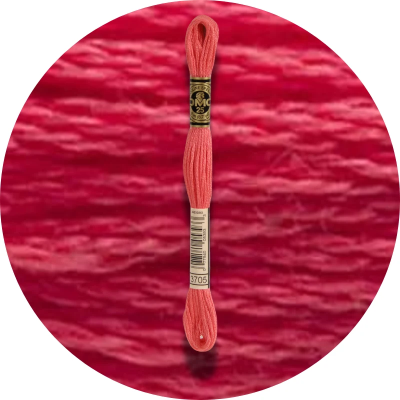 DMC Mouliné Spécial 25, Red/Yellow/Orange Shades 3705
