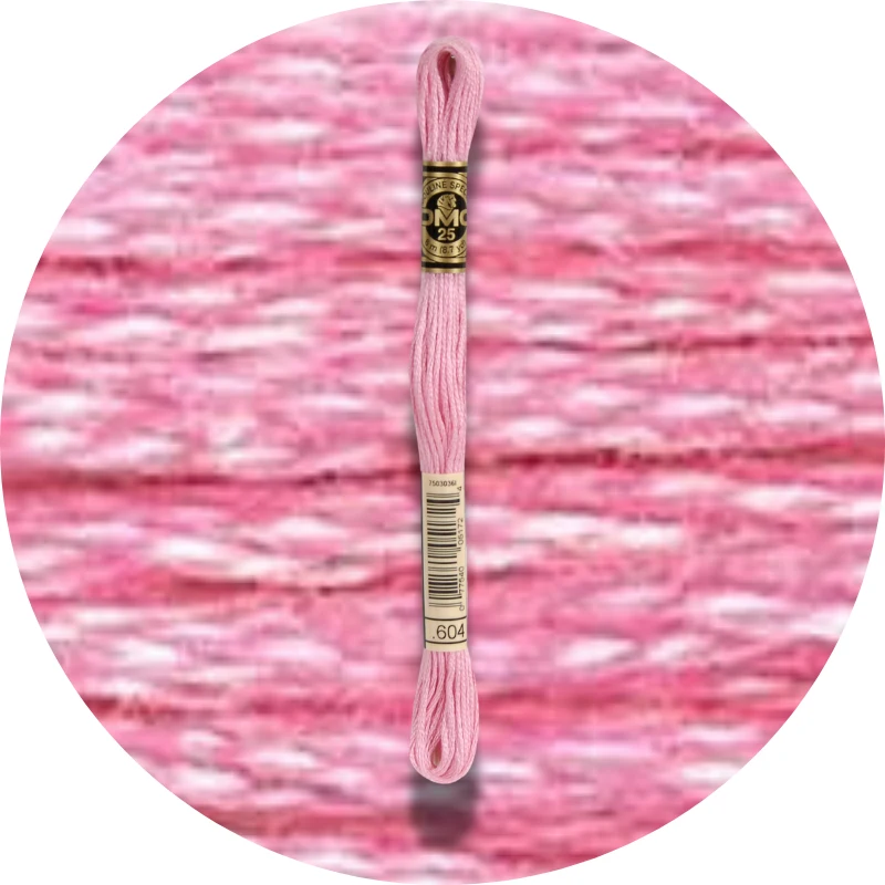 DMC Mouliné Spécial 25, Red/Yellow/Orange Shades 0604