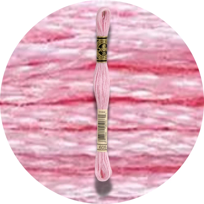 DMC Mouliné Spécial 25, Red/Yellow/Orange Shades 0605