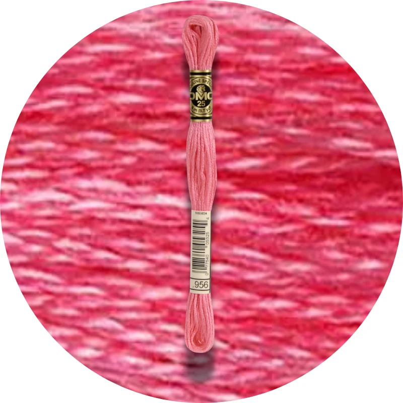 DMC Mouliné Spécial 25, Red/Yellow/Orange Shades 0956