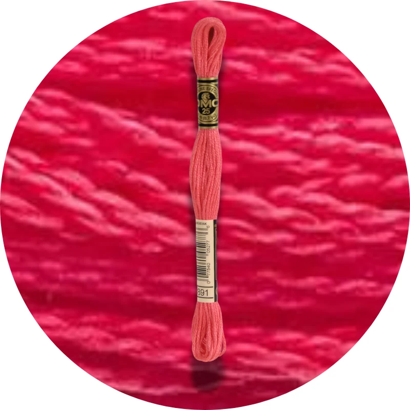 DMC Mouliné Spécial 25, Red/Yellow/Orange Shades 0891