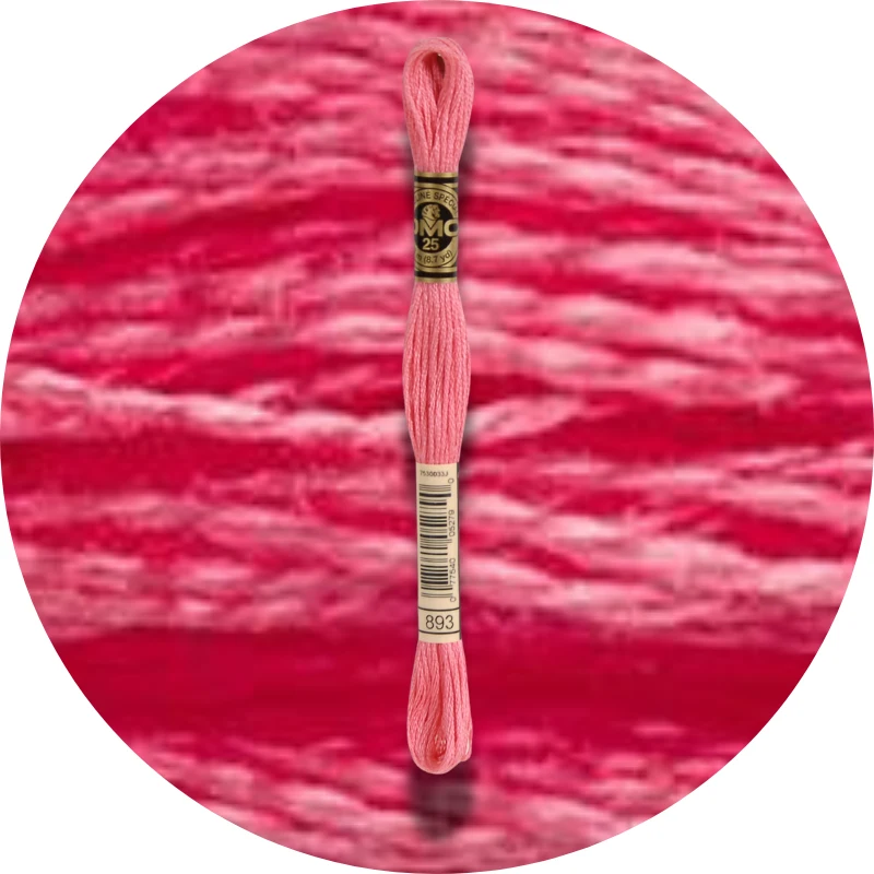 DMC Mouliné Spécial 25, Red/Yellow/Orange Shades 0893