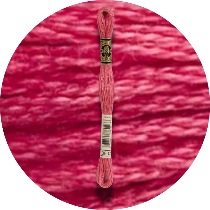 DMC Mouliné Spécial 25, Red/Yellow/Orange Shades 3832