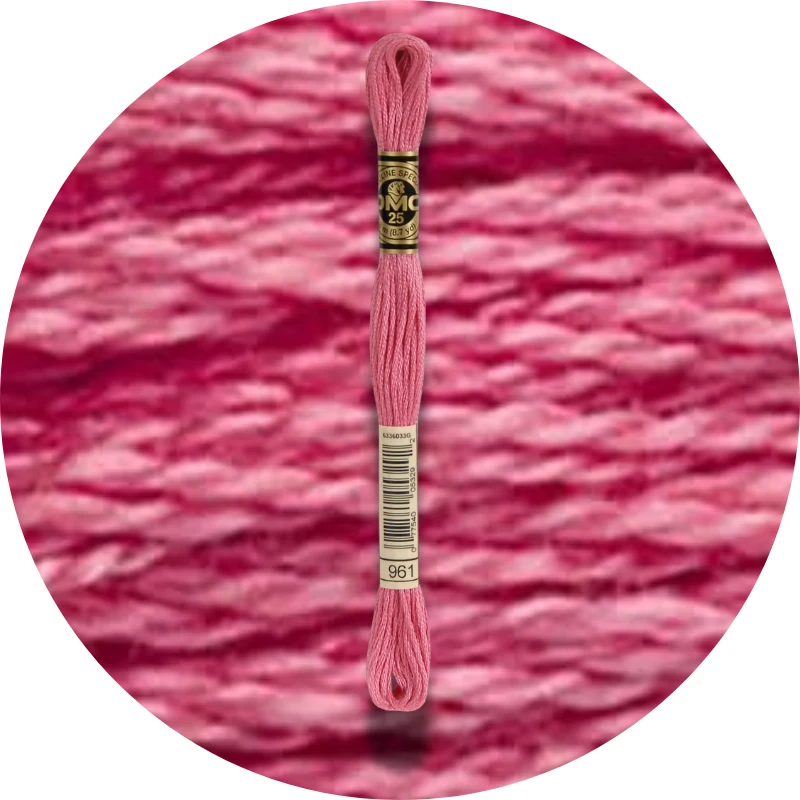 DMC Mouliné Spécial 25, Red/Yellow/Orange Shades 0961