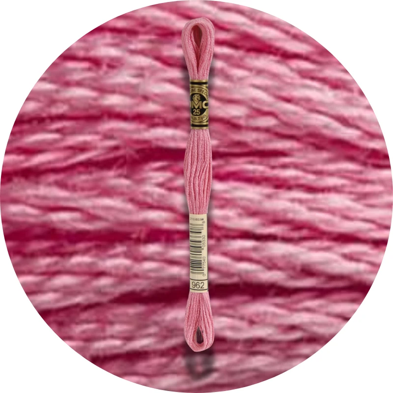 DMC Mouliné Spécial 25, Red/Yellow/Orange Shades 0962