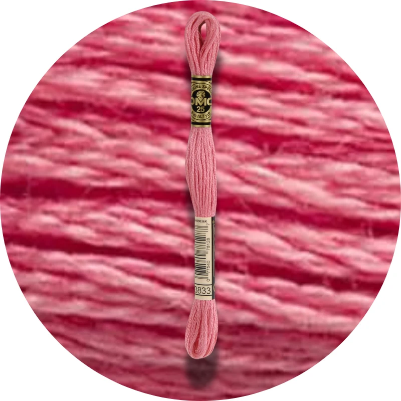 DMC Mouliné Spécial 25, Red/Yellow/Orange Shades 3833