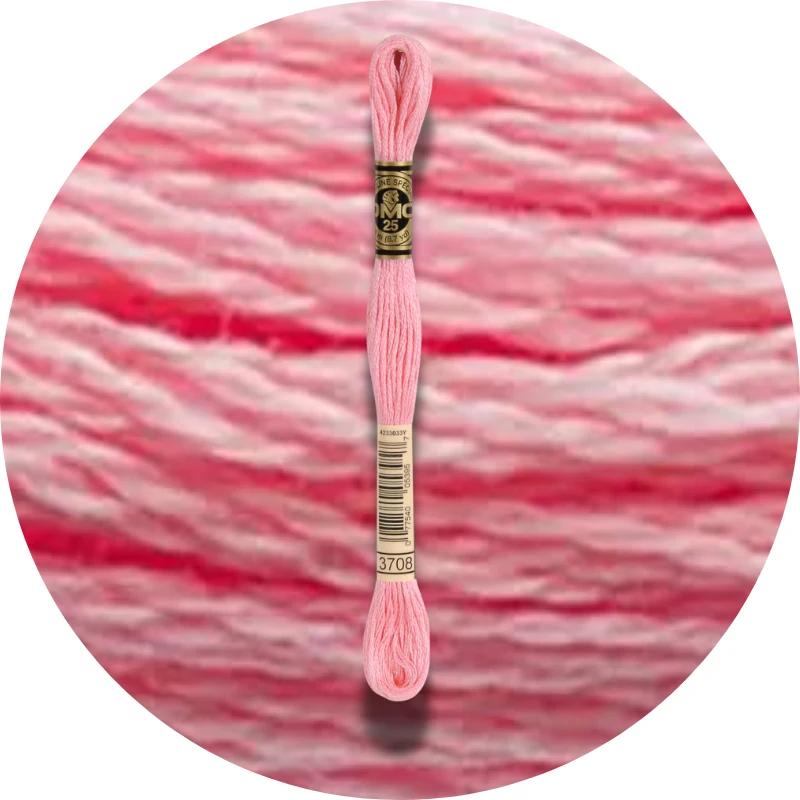 DMC Mouliné Spécial 25, Red/Yellow/Orange Shades 3708