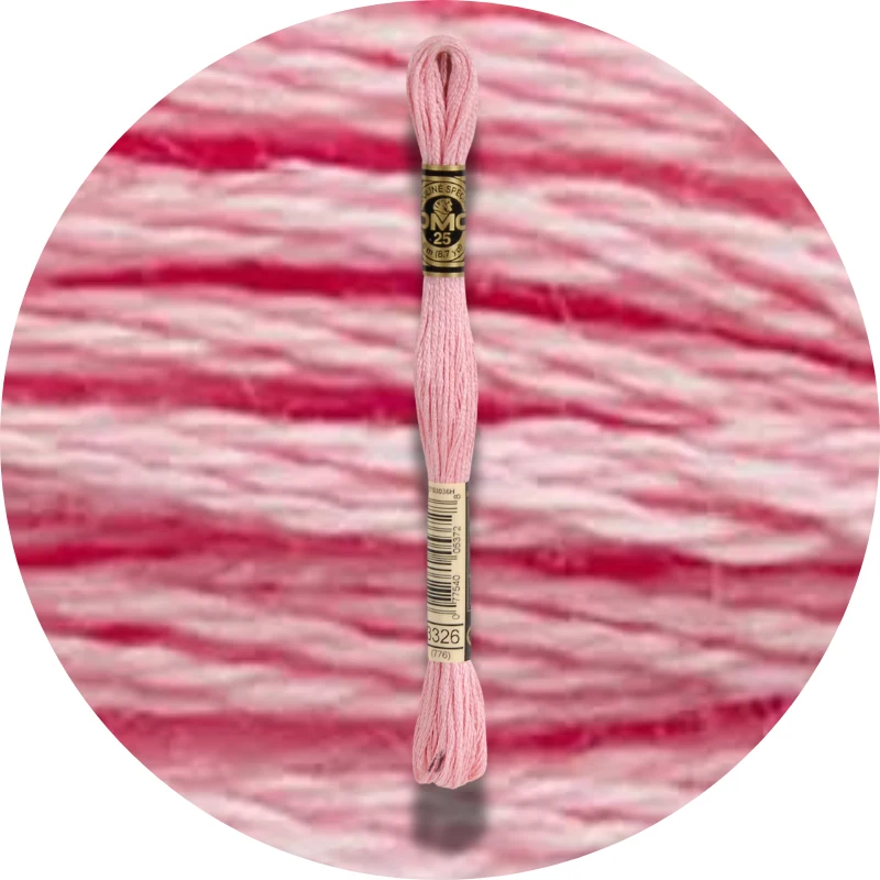 DMC Mouliné Spécial 25, Red/Yellow/Orange Shades 3326