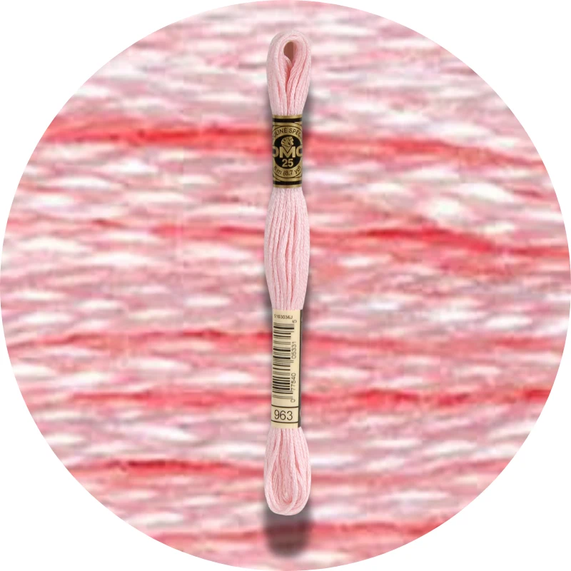 DMC Mouliné Spécial 25, Red/Yellow/Orange Shades 0963