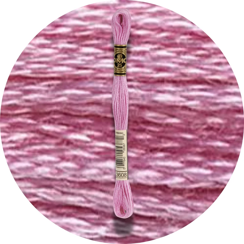 DMC Mouliné Spécial 25, Red/Yellow/Orange Shades 3608