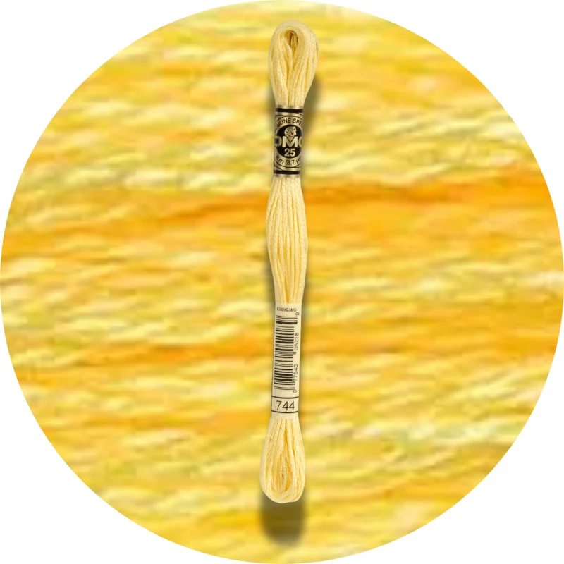 DMC Mouliné Spécial 25, Red/Yellow/Orange Shades 0744