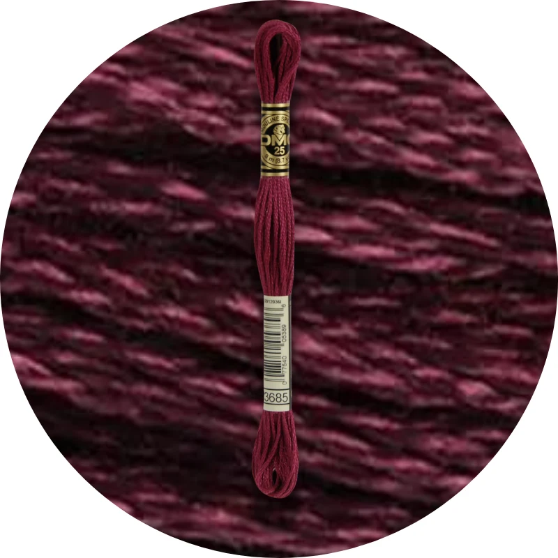 DMC Mouliné Spécial 25, Red/Yellow/Orange Shades 3685