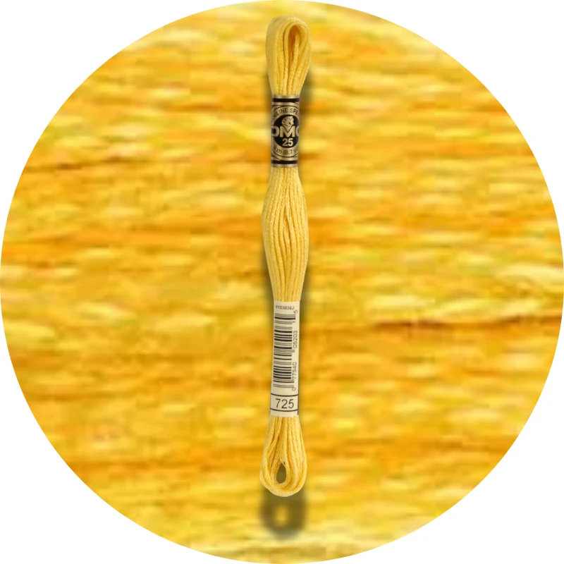 DMC Mouliné Spécial 25, Red/Yellow/Orange Shades 0725