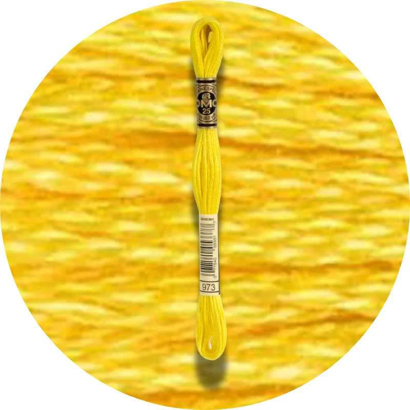 DMC Mouliné Spécial 25, Red/Yellow/Orange Shades 0973