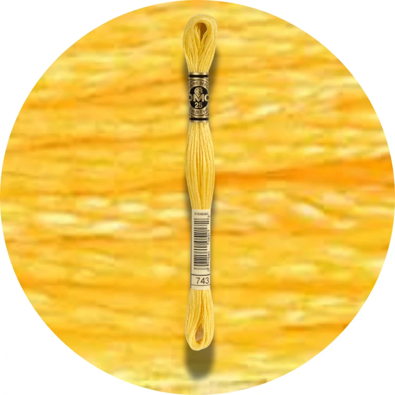 DMC Mouliné Spécial 25, Red/Yellow/Orange Shades 0743