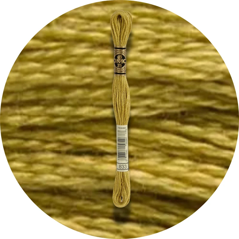 DMC Mouliné Spécial 25, Red/Yellow/Orange Shades 0833