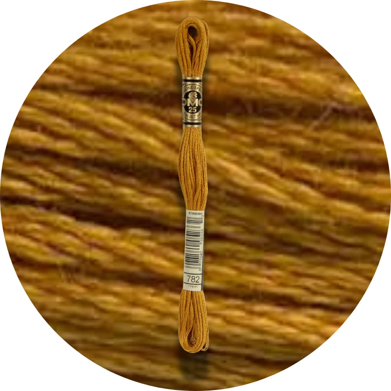 DMC Mouliné Spécial 25, Red/Yellow/Orange Shades 0782